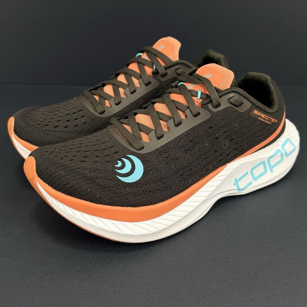 Topo Athletic Specter Women’s 7.5 Espresso Peach Road Running Shoes Comfort